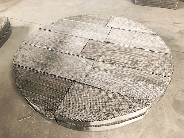 Stainless steel wire mesh corrugated packing